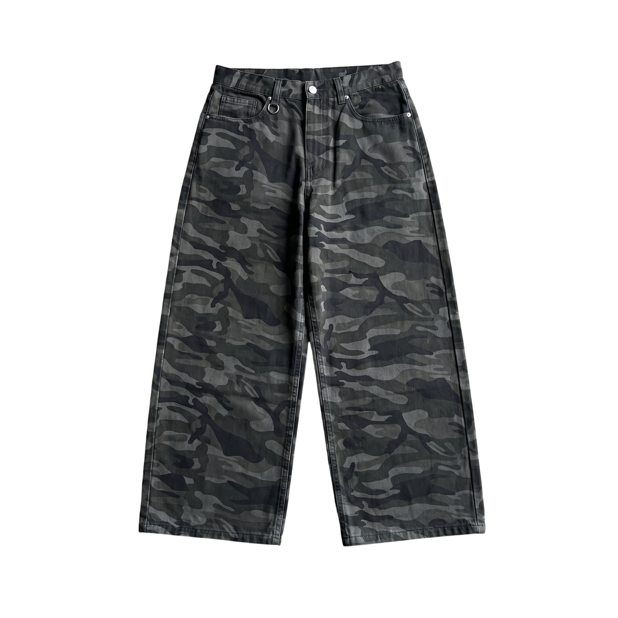 dark camo jeans