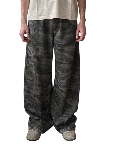dark camo jeans
